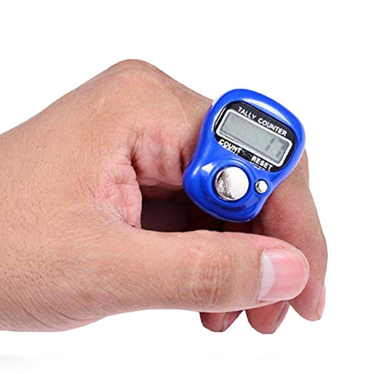 Digital Counter Tasbeeh Finger Ring LED Display — Electronic Zikr Counter One Button Operation for Daily Ibadat | Sajeel.pk
